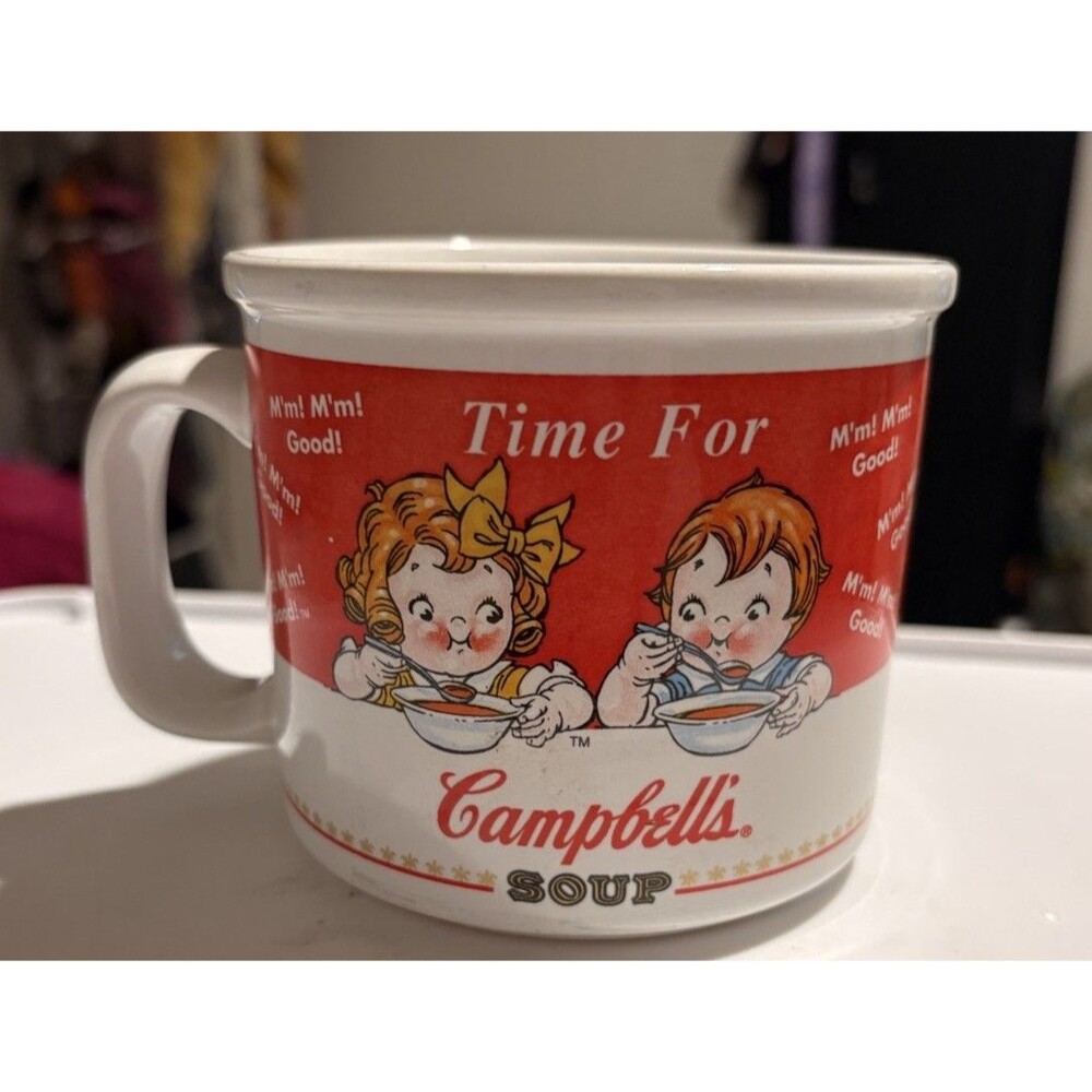 Campbell's Soup Bowl Mug Cup 1998 Campbells Soup Co Collectible Vintage Soup Cup